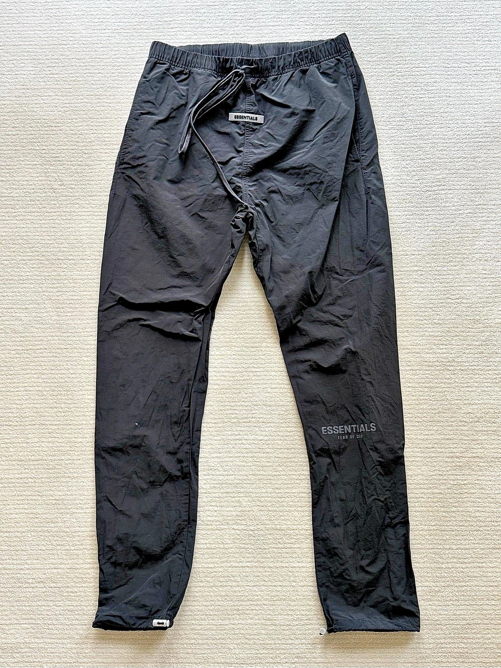 Fear of God Essentials Nylon Track Pants Black Medium